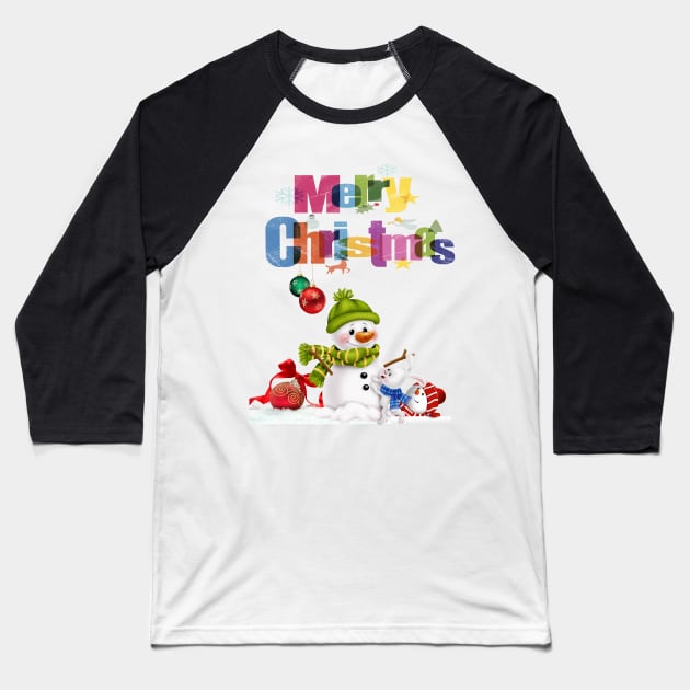 Merry Christmas Baseball T-Shirt by ZionFashion